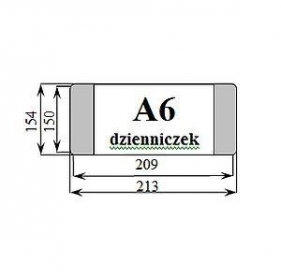 Okładka dzienniczek A6 (25szt) D&D