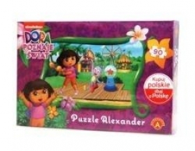 Puzzle 90 Dora poznaje świat Wesołe miasteczko (1099)