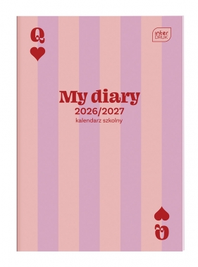 Kalendarz szkolny zeszytowy B6 48 - Pink Card