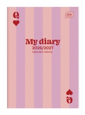 Kalendarz szkolny zeszytowy B6 48 - Pink Card