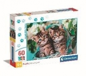 Puzzle 60 Super Kolor Lovely Kitty Twins