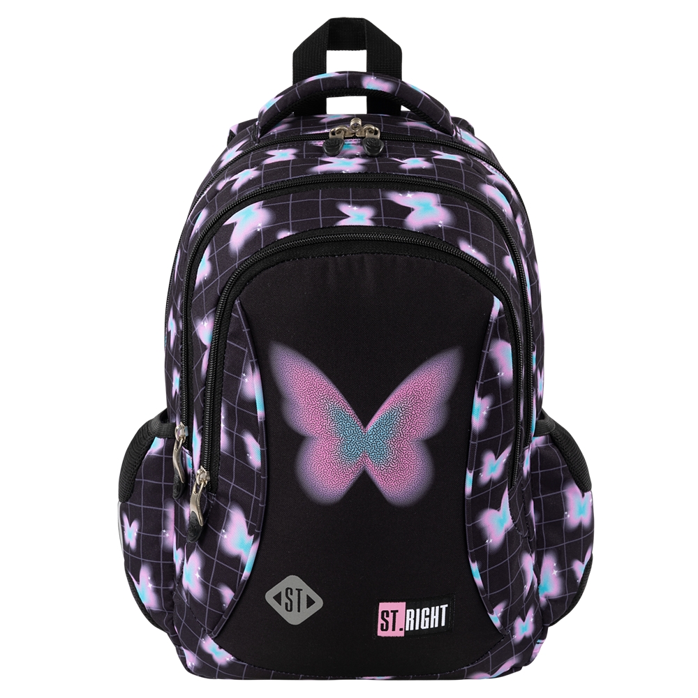 Plecak 3-komorowy St.Right BP-26 - Pastel Butterfly