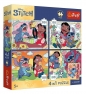 Puzzle 4x88 Kosmiczny Stitch TREFL