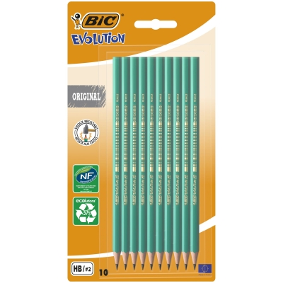 <img src='https://webimage.pl/pics/992/9/d3086123379992.jpg' style='height:440px' /> Ołówek bez gumki HB BIC Evolution Original 650 Large Blister 10 szt.