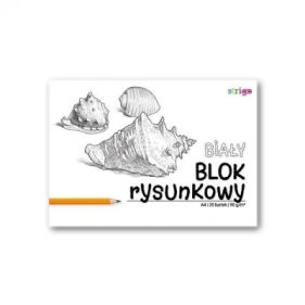 Blok rysunkowy biały A4/20K (10szt) STRIGO
