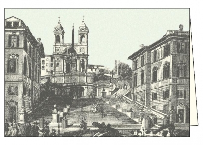 Karnet z kopertą ITW 005 Roma Chiesa della Trinita