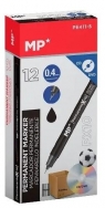 Marker permanentny 0,4mm do CD/DVD czarny (12szt)