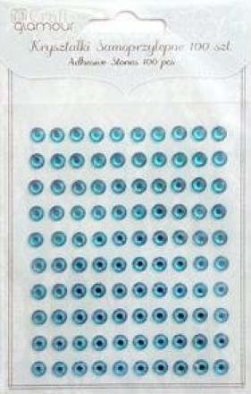 Kryształki samoprzylepne 6 mm 100 szt Turquoise - GRKR-012