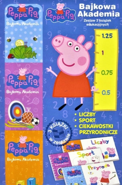 Bajkowa Akademia. Świnka Peppa nr 2 123 (3 książki)