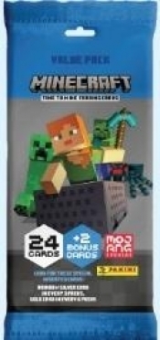 Saszetka 24 karty Minecraft TC 2 + 2 karty spec.