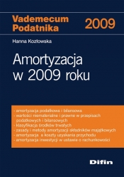 Amortyzacja w 2009 roku - Kozłowska Hanna