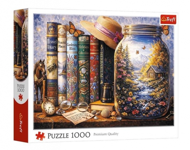 <img src='https://webimage.pl/pics/993/9/d5900511109993.jpg' style='height:440px' /> Puzzle 1000 Opowieść zaklęta w słoiku TREFL