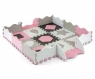 Mata piankowa puzzle Jolly Pink Grey (5614) od 10 miesięcy