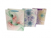 Torebka Lux z brokatem A4 26x32x10 grafika set A - ROZETTE
