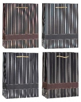 Torebka ozdobna 26x32x10cm hot-stamp mix ROZETTE