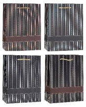 Torebka ozdobna 26x32x10cm hot-stamp mix ROZETTE