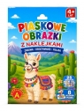  Piaskowe malowanki z naklejkami - Lama ALEX