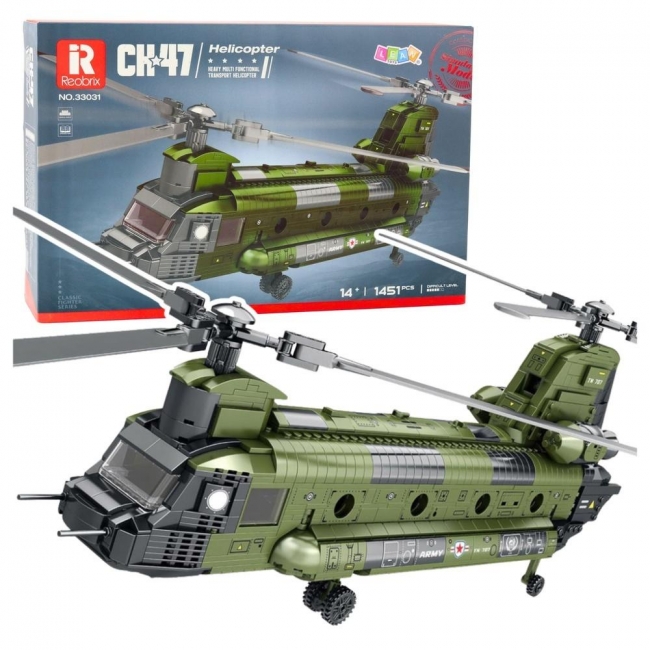 <img src='https://webimage.pl/pics/994/6/d5905991086994.jpg' style='height:440px' /> Klocki konstrukcyjne Helikopter wojskowy Chinook