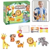 Wyszywanki filcowe zwierzątka dżungli 6szt