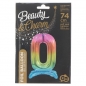 Balon gumowy Godan Beauty&Charm cyfra stojąca tęczowa tęczowa 750 mm 30cal (BC-ASTO)