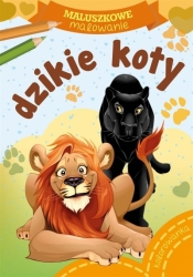 Maluszkowe malowanie. Dzikie koty - Opracowanie zbiorowe