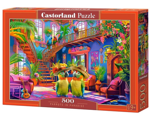 Puzzle 500 Parrots in Paradise