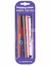 Długopis usuwalny Uszaki 0,5mm, 4 szt. - niebieski (4471-3 BK4)