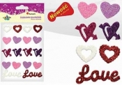 Dodatek dekoracyjny Craft-fun naklejka pianka serca love(103-0283)