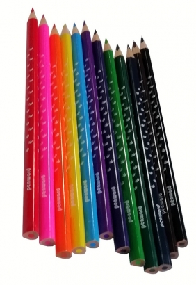 Kredki ołówkowe trójkątne, 12 kol.