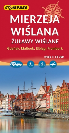 Mierzeja Wiślana mapa turystyczna 1:55 000