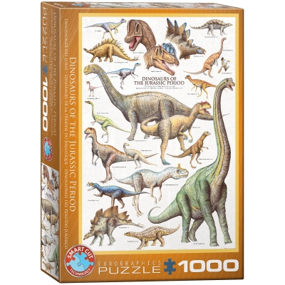 <img src='https://webimage.pl/pics/996/0/d628136600996.jpg' style='height:440px' /> Puzzle 1000 Dinosaurs of Jurassic Period 6000-0099