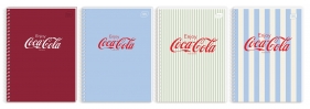 Kołozeszyt A6/80k Soft Touch Coca Cola, 1 szt