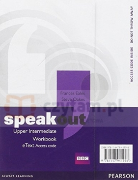 Speakout Upper-Inter WB eText AccessCard - Frances Eales, Steve Oakes
