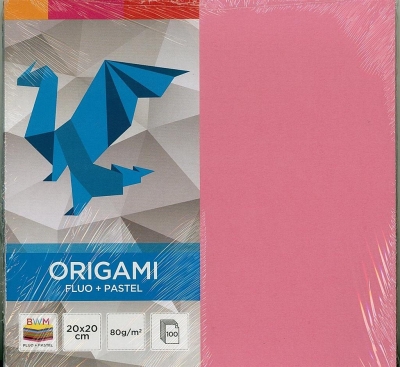 Origami - papier Fluo+Pastel, 20x20cm/100k (346193)