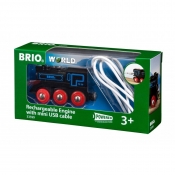 Brio Trains & Vehicles: Klasyczna lokomotywa z USB (63359900)
