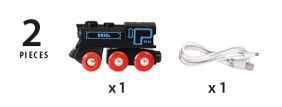 Brio Trains & Vehicles: Klasyczna lokomotywa z USB (63359900)