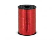 Wstążka Partydeco plastikowa czerwona 5 mm 225 m (PRM5-007)