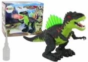 Dinozaur ziejący ogniem zielony