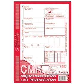 Międzynarodowy list przewozowy CMR A4/80k (800-1)