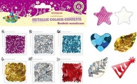 Konfetti metaliczne 6 szt - 229645