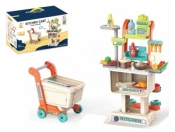 Kuchnia z akcesoriami składana do formy wózka marketowego