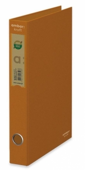 Segregator A4/2R 45mm Kraft pomarańczowy