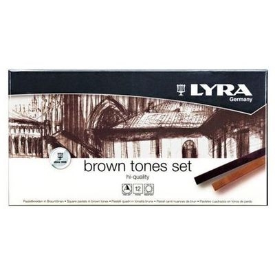 Pastele Lyra brown tones 12 kolorów
