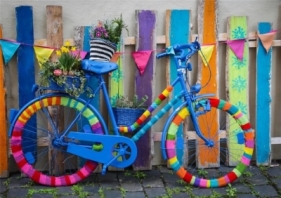Puzzle 1500 Mój kolorowy rower