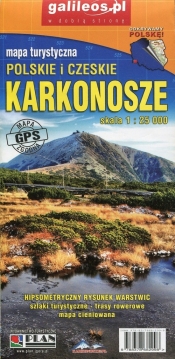 Karkonosze Polskie i Czeskie mapa turystyczna 1:25 000