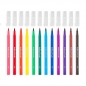 Flamastry pędzelkowe Brilliant Brush, 12 kolorów