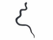 Wąż plastikowy 18cm czarny 12szt