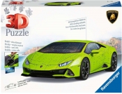 Ravensburger, Puzzle 3D Pojazdy 108: - Lamborghini Huracán Evo Verde (11299)