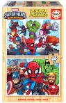 Puzzle 2x25 Marvel Super Hero Adventures (drewno)