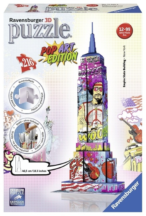 Puzzle 3D Empire State Building Pop Art 216 (125999)